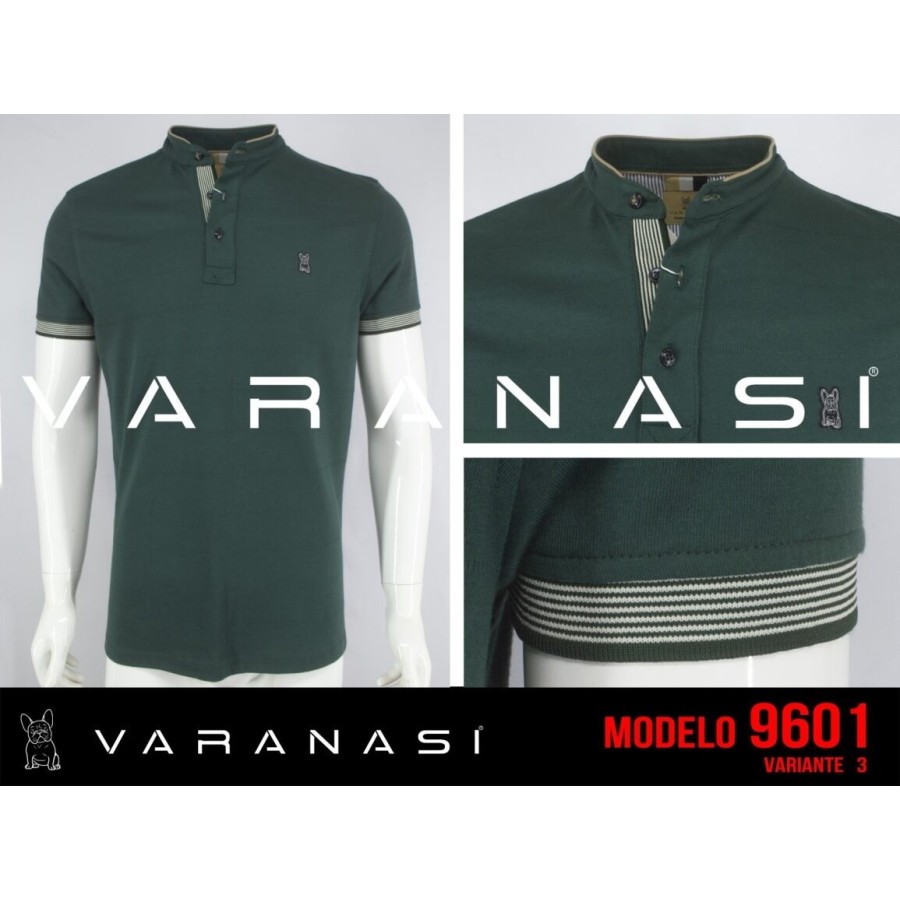 PLAYERA TIPO POLO CABALLERO VARANASI
