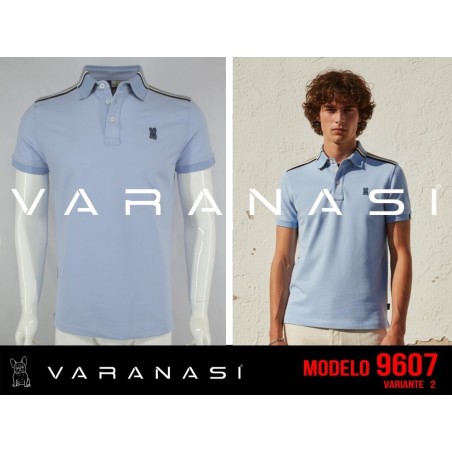PLAYERA TIPO POLO CABALLERO VARANASI
