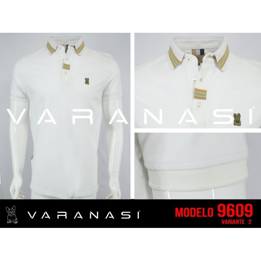 PLAYERA TIPO POLO CABALLERO VARANASI