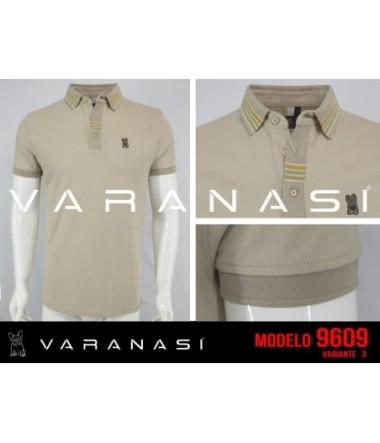 PLAYERA TIPO POLO CABALLERO VARANASI