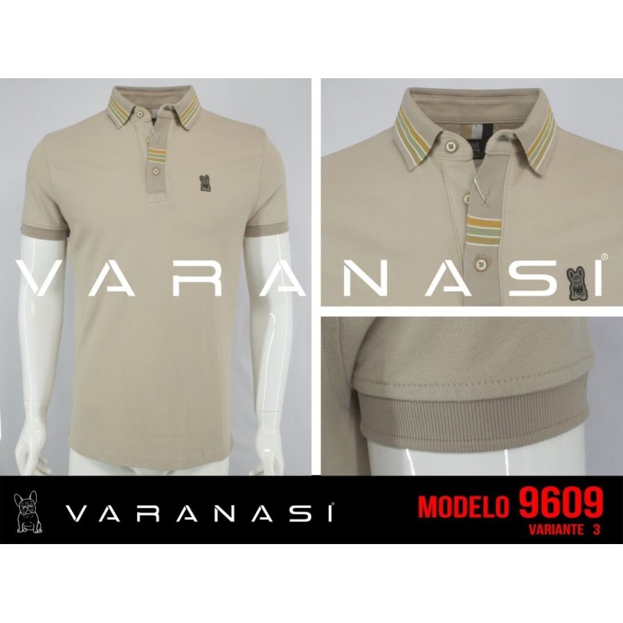 PLAYERA TIPO POLO CABALLERO VARANASI