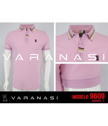 PLAYERA TIPO POLO CABALLERO VARANASI