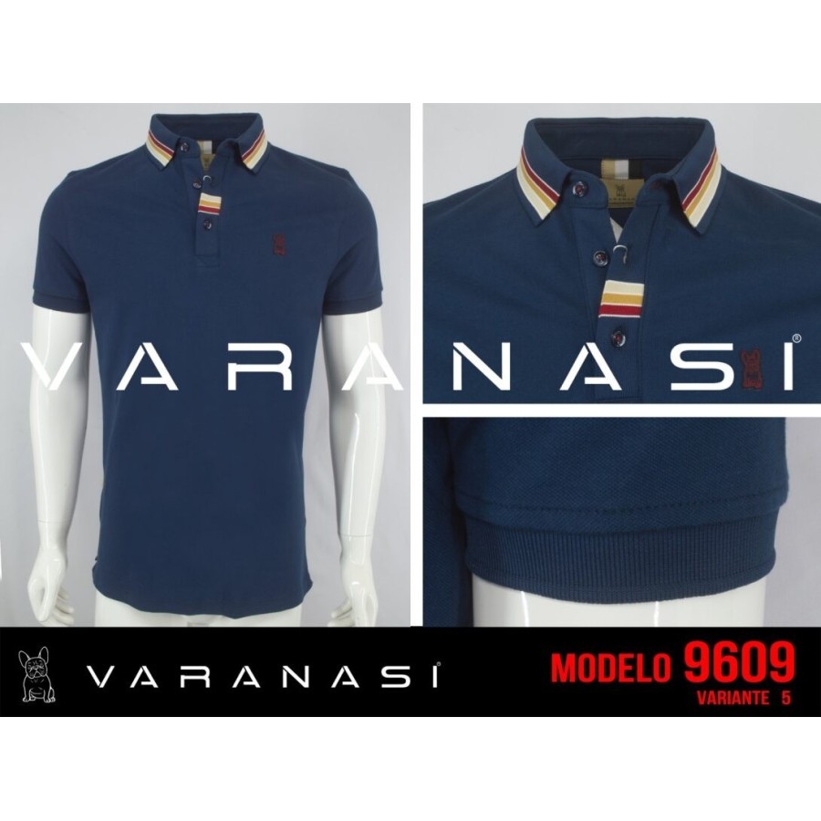 PLAYERA TIPO POLO CABALLERO VARANASI