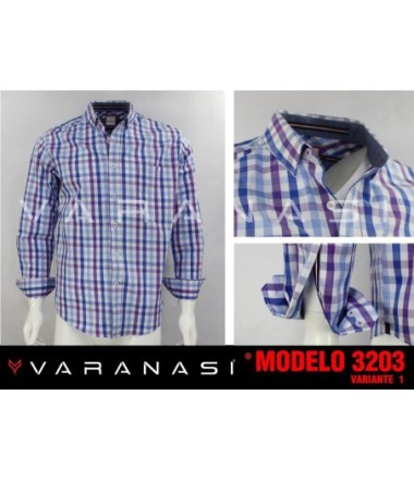 CAMISA CABALLERO MANGA LARGA VARANASI