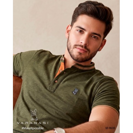 PLAYERA TIPO POLO CABALLERO VARANASI