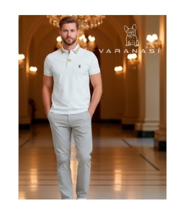 PLAYERA TIPO POLO CABALLERO VARANASI