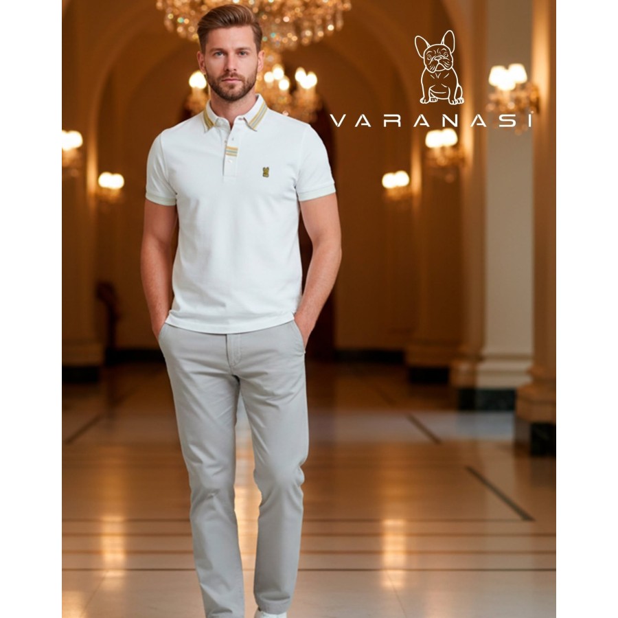 PLAYERA TIPO POLO CABALLERO VARANASI