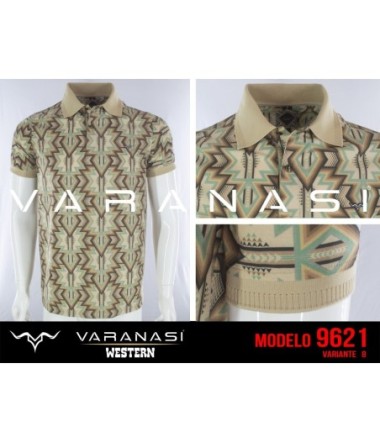 PLAYERA WESTERN TIPO POLO CABALLERO