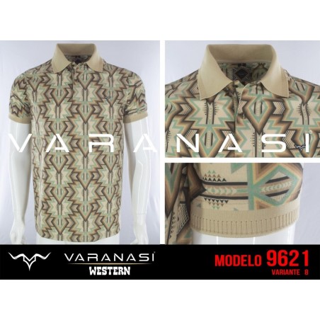 PLAYERA WESTERN TIPO POLO CABALLERO