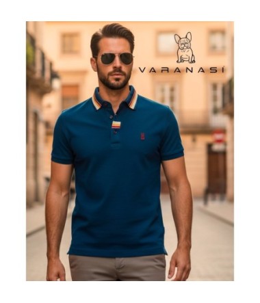 PLAYERA TIPO POLO CABALLERO VARANASI