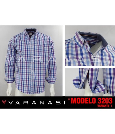 CAMISA CABALLERO MANGA LARGA VARANASI