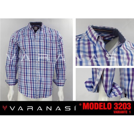 CAMISA CABALLERO MANGA LARGA VARANASI