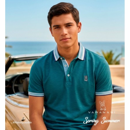 PLAYERA TIPO POLO CABALLERO VARANASI