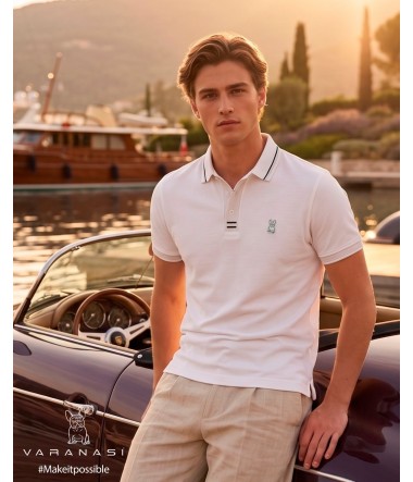 PLAYERA TIPO POLO CABALLERO VARANASI