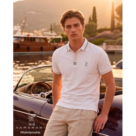 PLAYERA TIPO POLO CABALLERO VARANASI