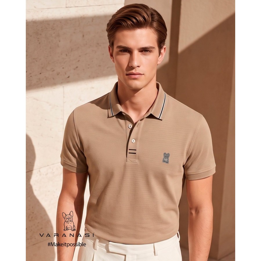 PLAYERA TIPO POLO CABALLERO VARANASI