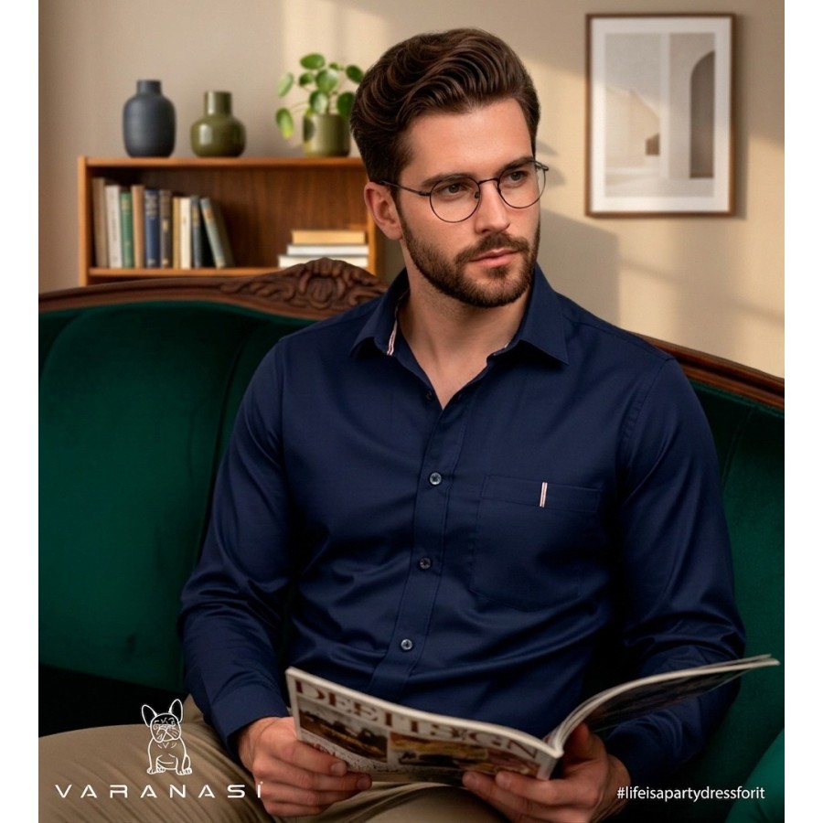 CAMISA CABALLERO MANGA LARGA VARANASI