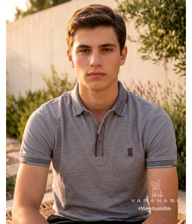 PLAYERA TIPO POLO CABALLERO VARANASI