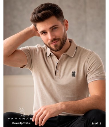 PLAYERA TIPO POLO CABALLERO VARANASI