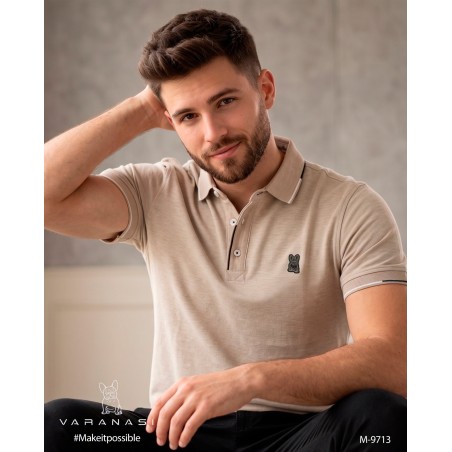 PLAYERA TIPO POLO CABALLERO VARANASI