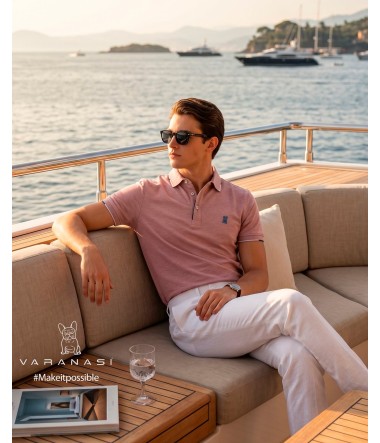 PLAYERA TIPO POLO CABALLERO VARANASI
