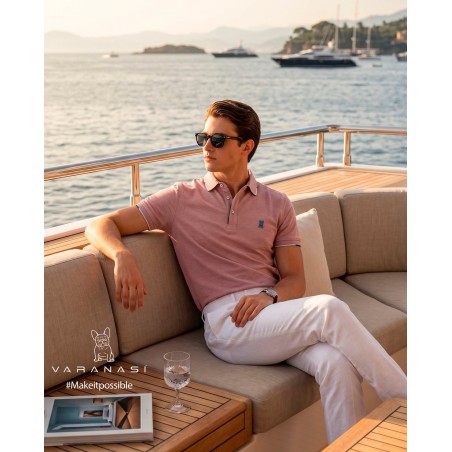 PLAYERA TIPO POLO CABALLERO VARANASI