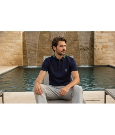 PLAYERA TIPO POLO CABALLERO VARANASI