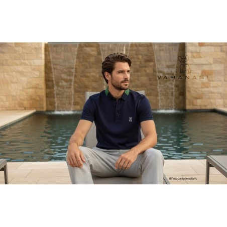 PLAYERA TIPO POLO CABALLERO VARANASI